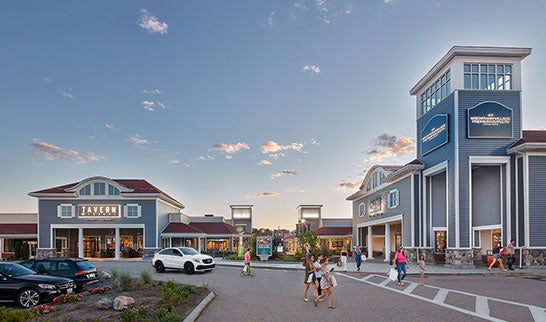 Center Map Featuring Armani Outlet at Wrentham Village Premium