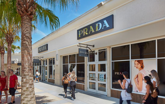 The Prada Store at the Mall at Millenia in Orlando Florida