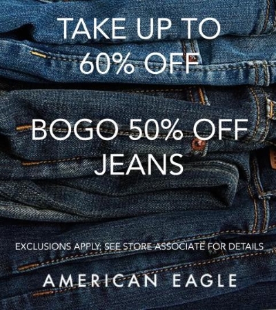 BOGO 50% Off Jeans & Cargo Pants *Select Styles at Albertville Premium  Outlets® - A Shopping Center in Albertville, MN - A Simon Property