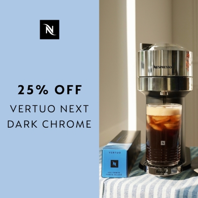 25% off Nespresso Vertuo Next Dark Chrome Machine at - A Center in Garden City, NY - A Simon Property