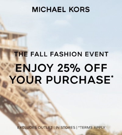 Visit the new Michael Kors Lifestyle store now through October 4 to shop  the Fall Fashion Event. Michael Kors Lifestyle, a new concept…