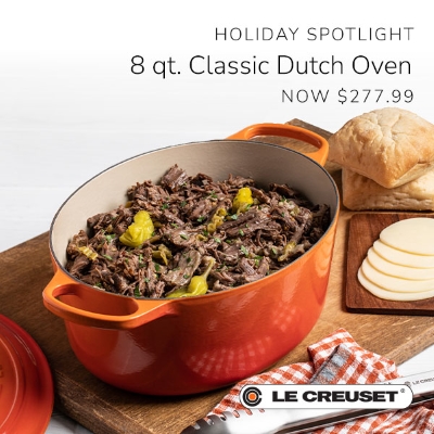 8 qt. Classic Dutch Oven Now $277.99 at Williamsburg Premium Outlets® - A  Shopping Center in Williamsburg, VA - A Simon Property