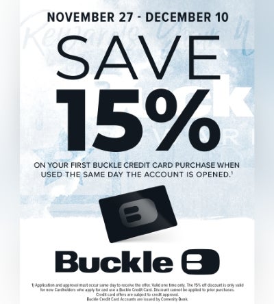 Buckle deals coupon code