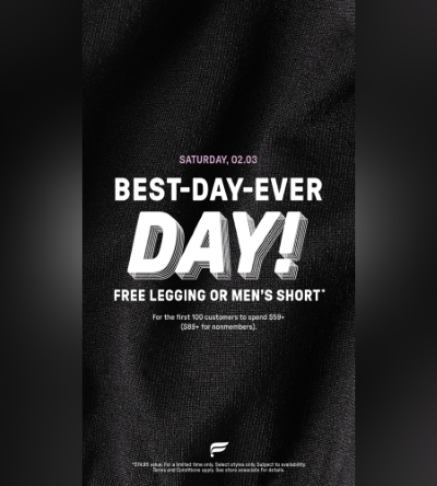 Fabletics Semi-Annual Best-Day-Ever Day! at The Galleria - A