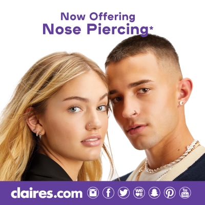 Claire accessories 2025 nose piercing