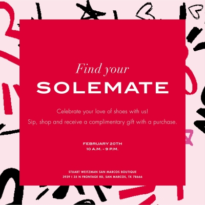 Find your SOLEMATE at San Marcos Premium Outlets A Shopping