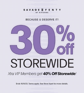 50% Off - Savage x Fenty Promo Codes - November 2023