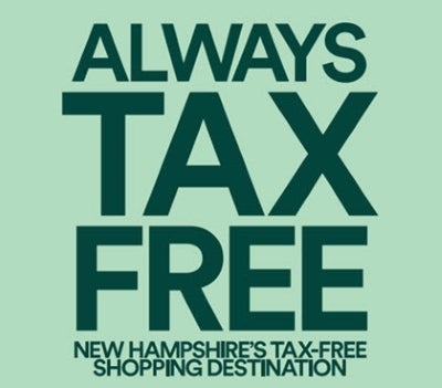 New Hampshire is ALWAYS Tax Free at Merrimack Premium Outlets® - A Shopping  Center in Merrimack, NH - A Simon Property