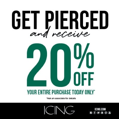 How much is it to deals get your ears pierced at icing