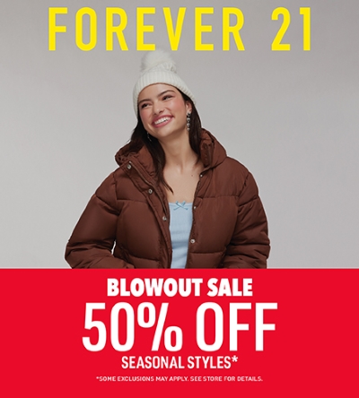 Save up to 50% in the Forever 21 sale