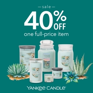 40% off one full-price item – GOING ON NOW! from Yankee Candle at Pleasant  Prairie Premium Outlets® - A Shopping Center in Pleasant Prairie, WI - A  Simon Property