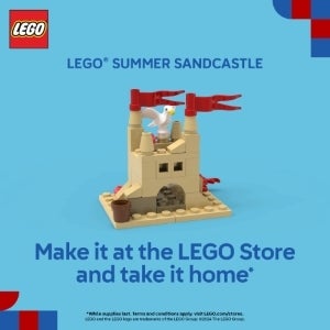 Build a LEGO® Summer Sandcastle from LEGO Store at Northshore Mall - A ...