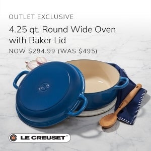 4.25 qt. Rnd Wide Oven w/ Baker Lid Now $294.99 from Le Creuset at St ...