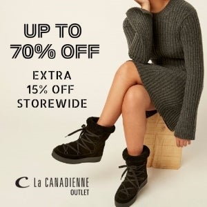 La Canadienne Outlet EXTRA 15 OFF STOREWIDE from La Canadienne at Toronto Premium Outlets A Shopping Center in Halton Hills ON A Simon Property