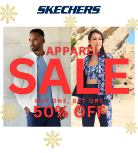 Skechers Apparel Sale BOGO 50 off from Skechers Superstore at The Mills at Jersey Gardens A Shopping Center in Elizabeth NJ A Simon Property