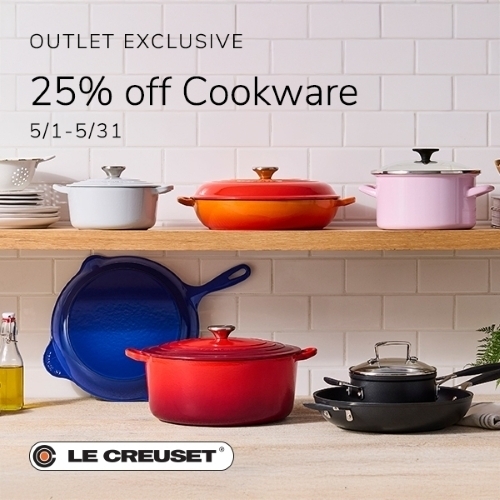 25% off Cookware from Le Creuset at Birch Run Premium Outlets® - A