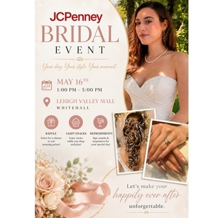 Bridal Event from JCPenney at Lehigh Valley Mall - A Shopping Center in Whitehall, PA - A Simon Property Bridal Event from JCPenney at Lehigh Valley Mall - A Shopping Center in Whitehall, PA - A Simon Property