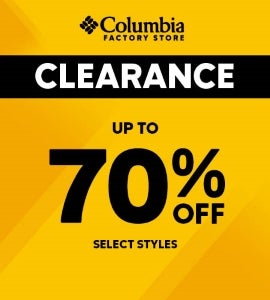 Columbia factory coupon sale