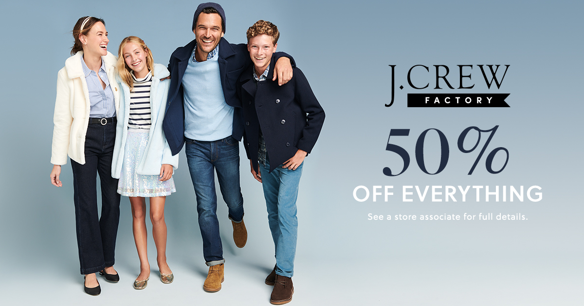 50 Off Storewide At J Crew Factory At Kittery Premium Outlets A   W 503313 